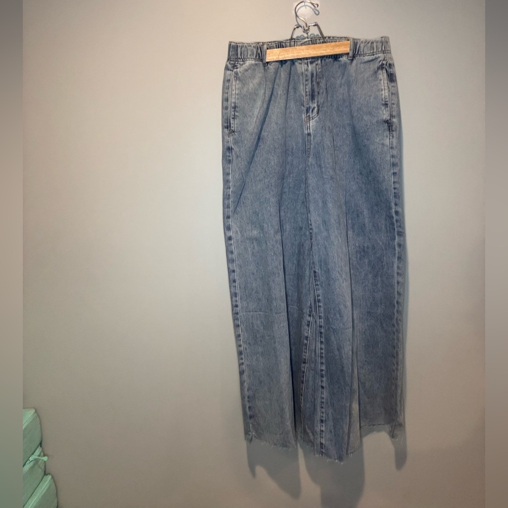 Three Bird Nest Light Wash Wide Leg Jeans